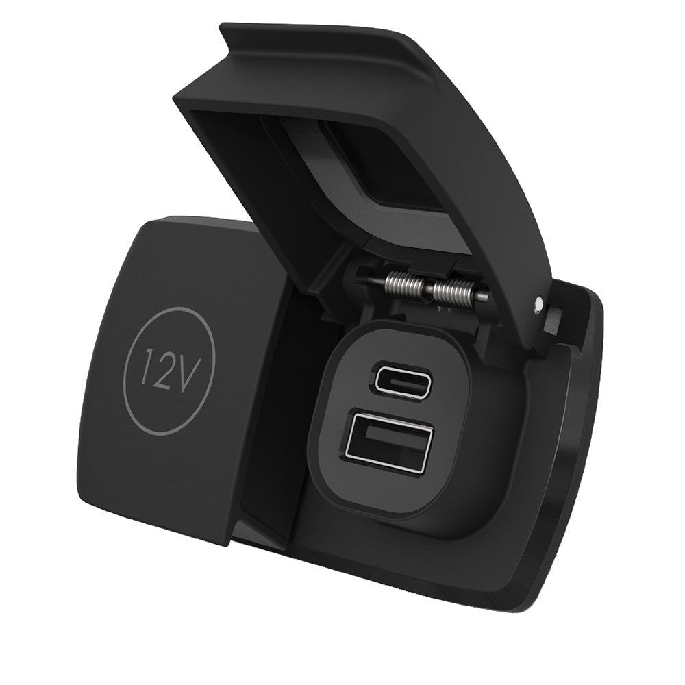 Scanstrut Flip Pro Duo - USB-A USB-C w/12V Power Socket