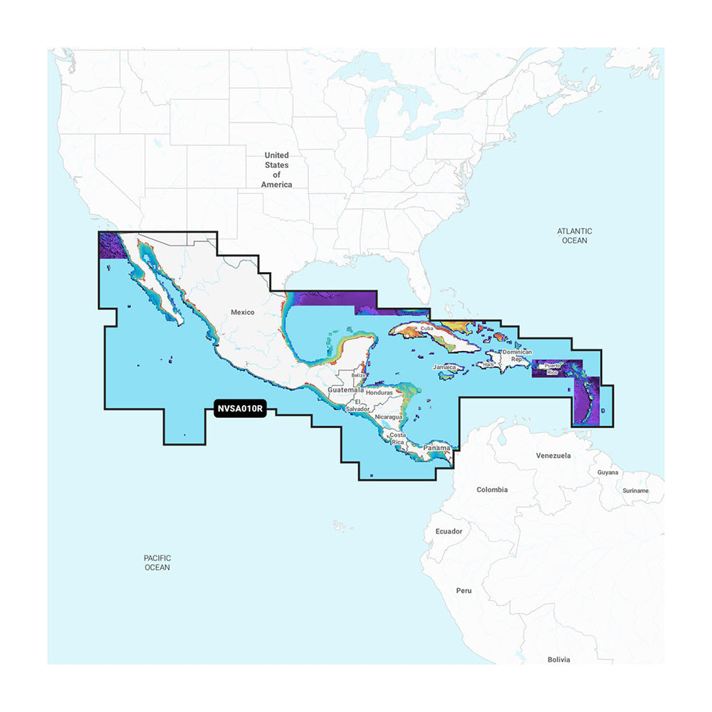 Garmin Navionics Vision+ NVSA010R Central America Caribbean
