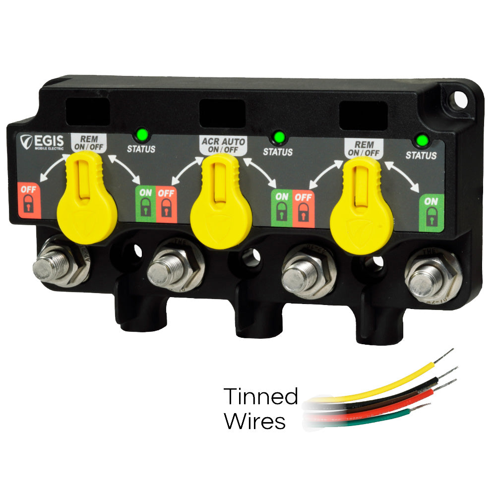 Egis XD Series Triple Flex 2 Relay-ACR-Relay w/Knobs Tinned Wires