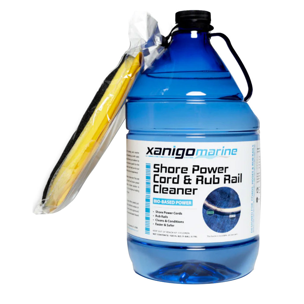 Xanigo Marine Shore Power Cord Rub Rail Cleaner w/Glove - 1 Gallon