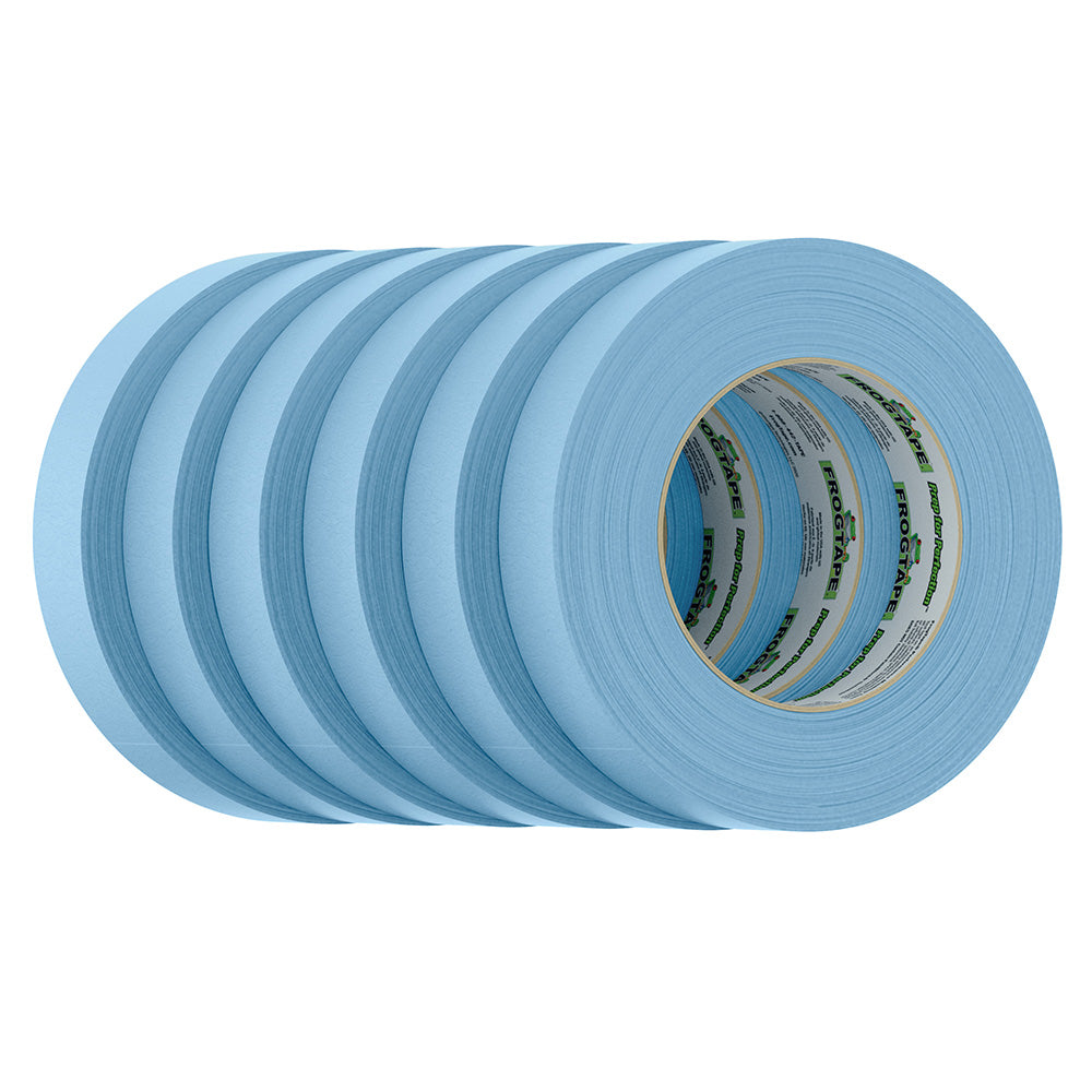 FrogTape CP 250 Medium-High Adhesion Masking Tape - 24MM x 55M x 12-Pack - Light Blue - Rated f/250F