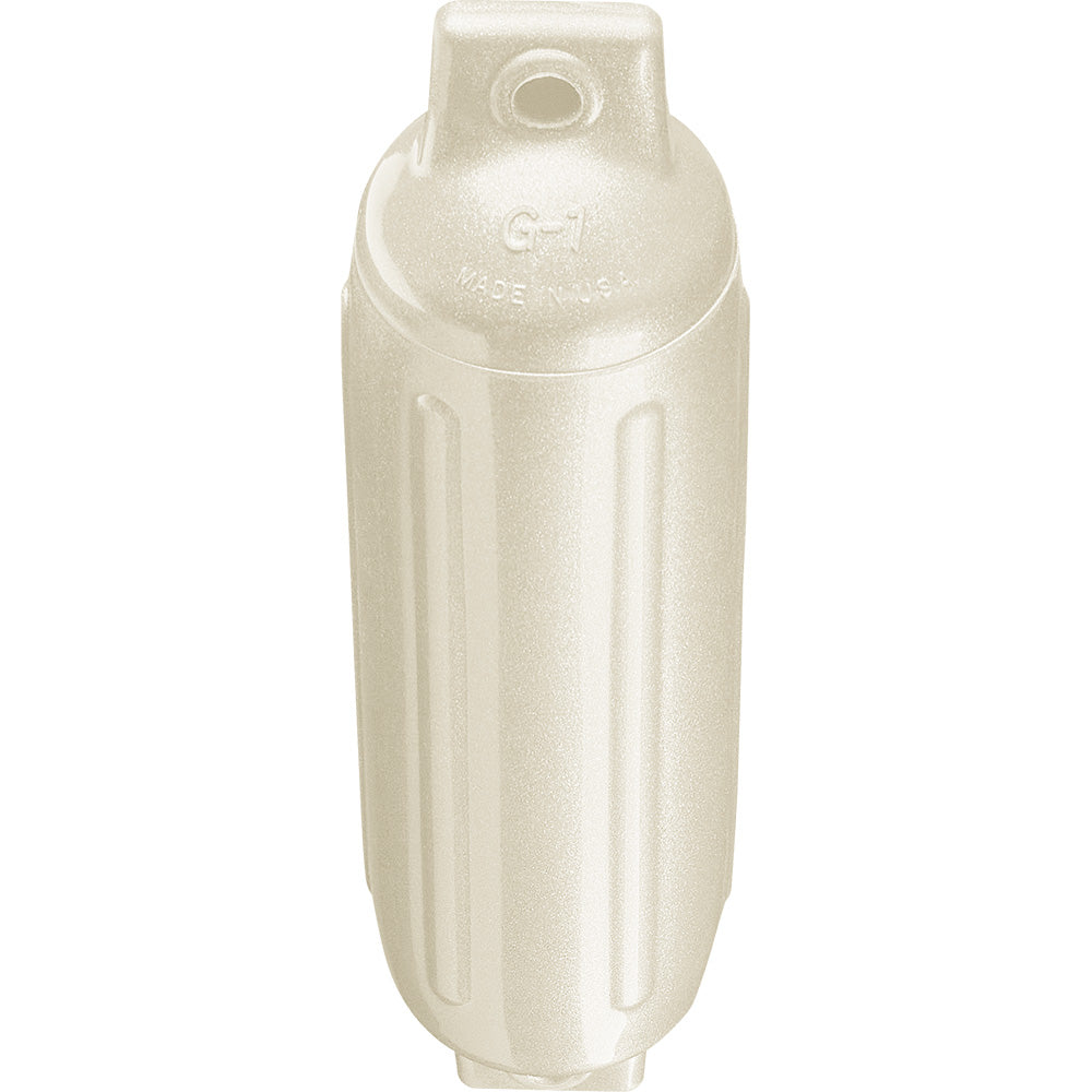 Polyform G-1 Twin Eye Fender 3.5" x 12.8" - Metallic White