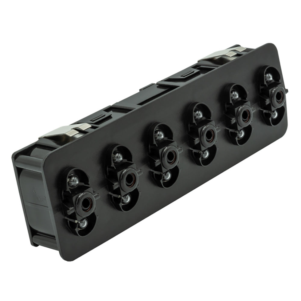 Maretron VMM6 Contura Series Digital Switch Module, 6 Rocker - No Actuators w/Right Switch 3-Position Blue LEDs
