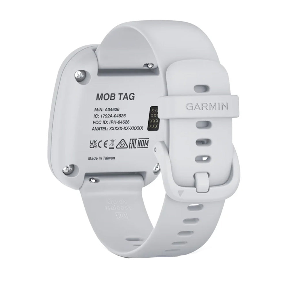 Garmin MOB Tag w/White Quick Release Band
