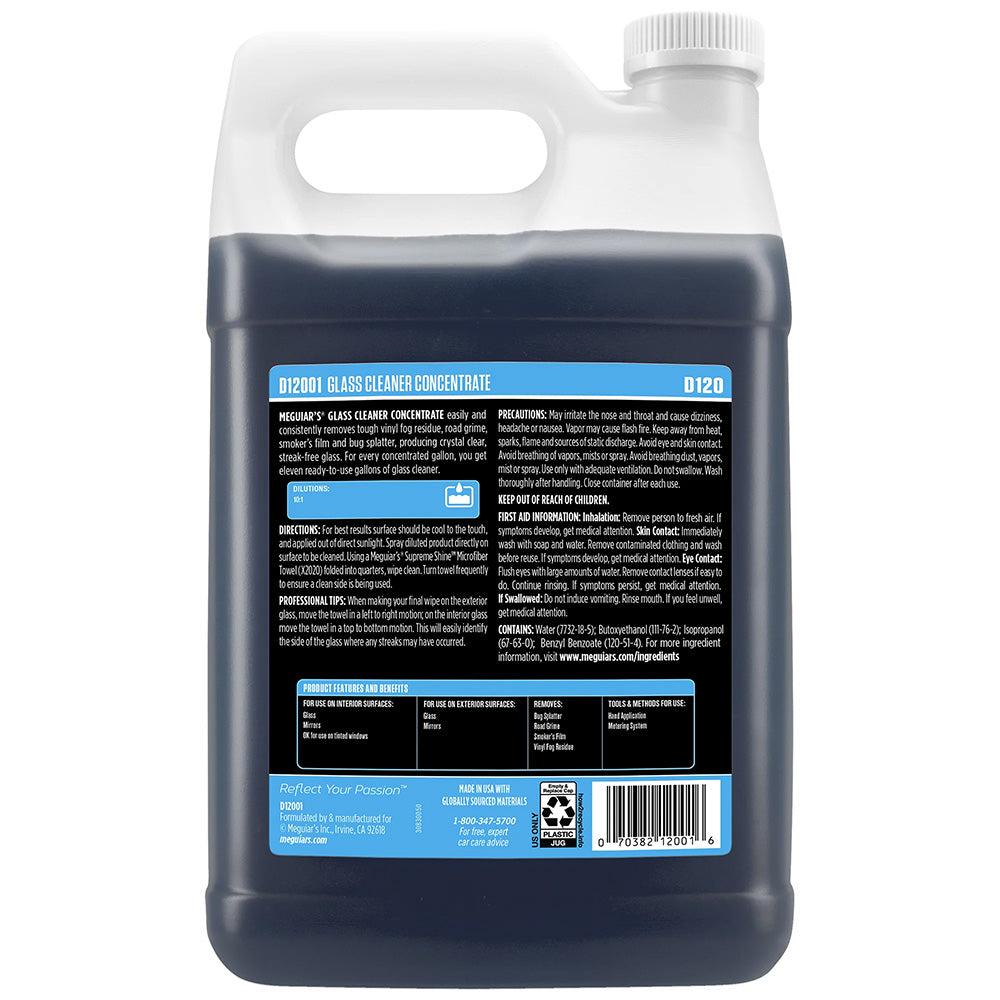 Meguiar's Glass Cleaner Concentrate - 1 Gallon