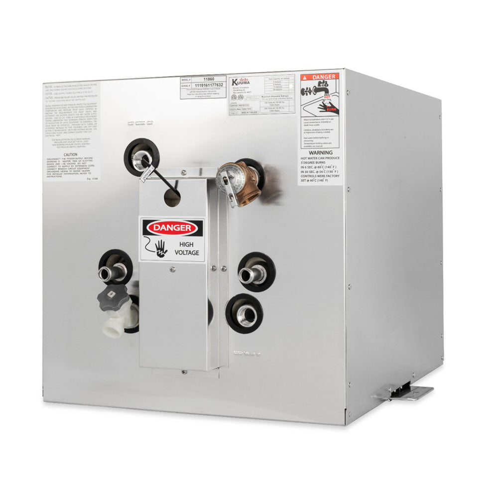 Kuuma 11-Gallon WH, 240V (L1 L2 Wiring) Front Heat Exchange, Side Mount