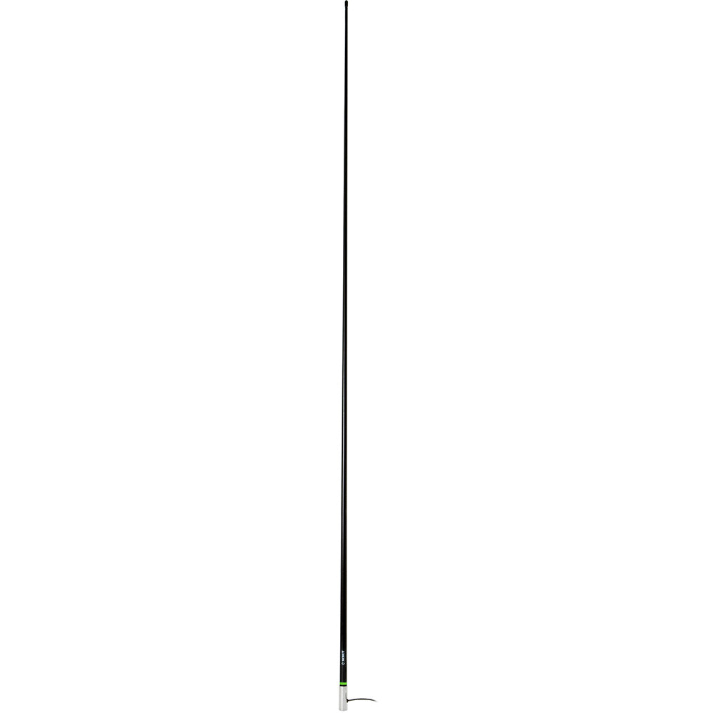 Scout 8' Black VHF Antenna 6dB Heavy Stainless Steel Ferrule w/6M RG-8x Includes PL-259 Heavy Duty Offshore Antenna KS-43