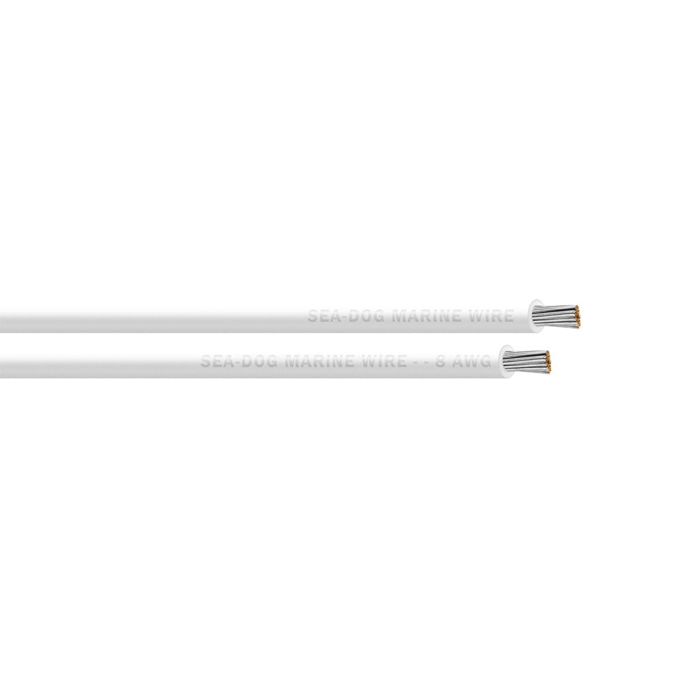 Sea-Dog 8 AWG White Primary Wire - 50'
