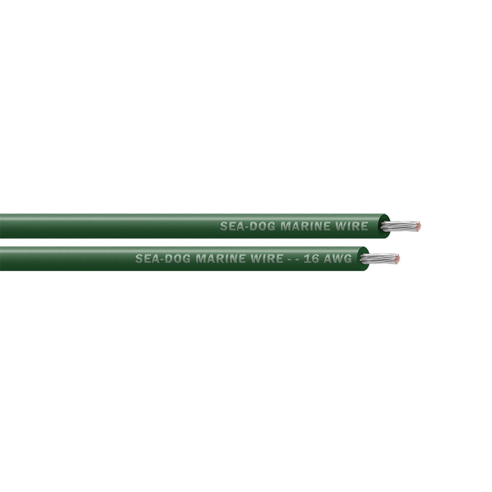 Sea-Dog 16 AWG Green Primary Wire - 1000'