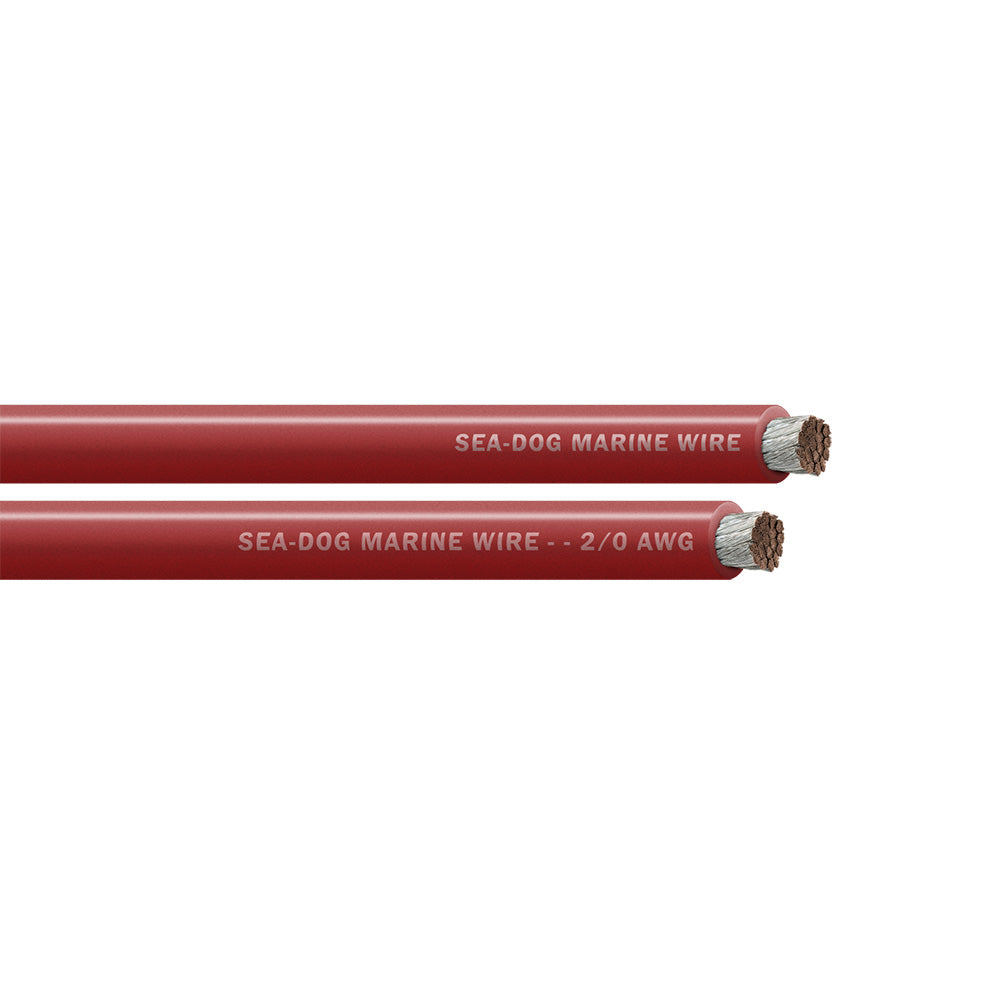Sea-Dog 2/0 AWG Red Battery Cable - 25'