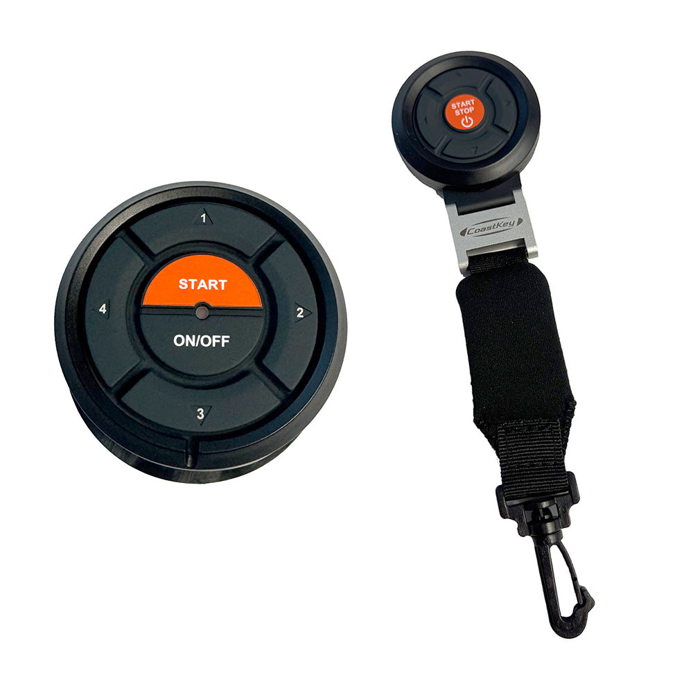 CoastKey Premium Plus Triple Mercury Engine Keyless Ignition w/Keyless Stop/Start, Remote Stop/Start, Ecos Rem Trim/Tilt