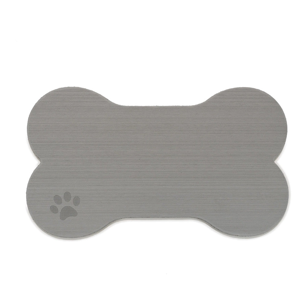 SeaDek Dog Bowl Mat - Storm Grey/Black - Large - 16.5" x 29.5"
