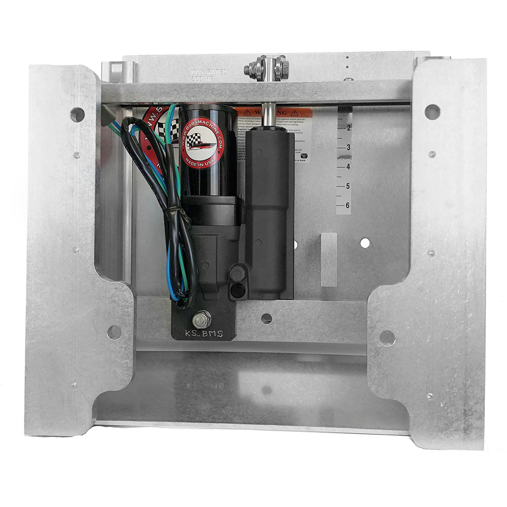 Bob's Machine 10" Setback Action Series Hydraulic Jack Plate - Silver