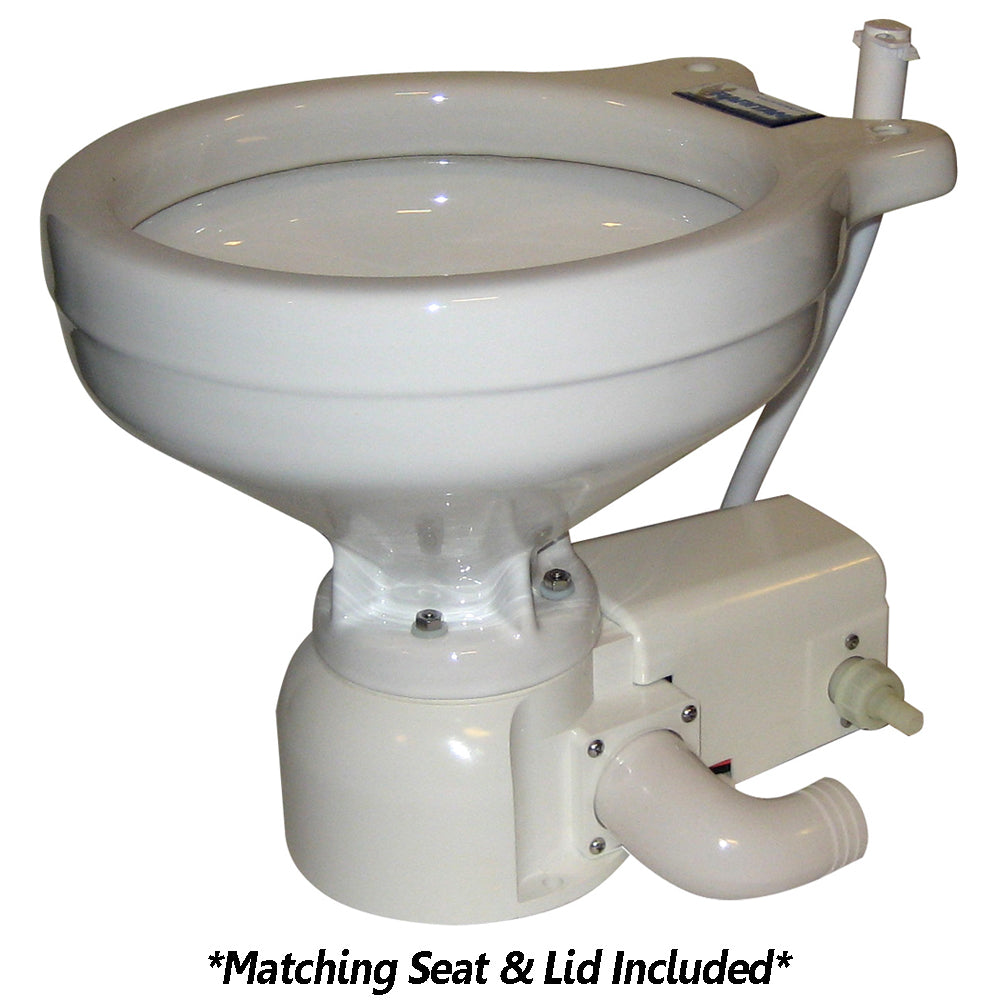 Raritan Sea Era Toilet - Household Style - Freshwater Solenoid - Straight 90 Discharge - Smart Toilet Control - 12v