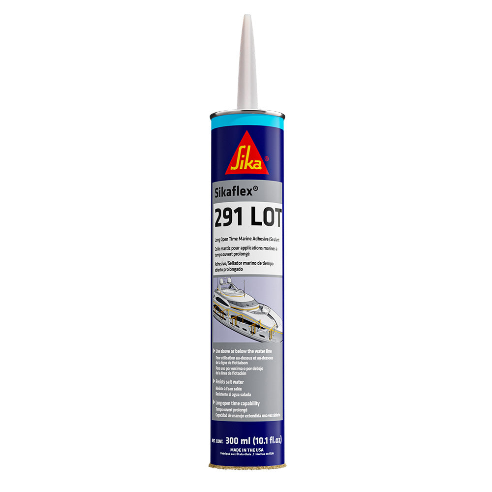 Sika Sikaflex 291 LOT Slow Cure Adhesive Sealant 10.3oz(300ml) Cartridge - Black