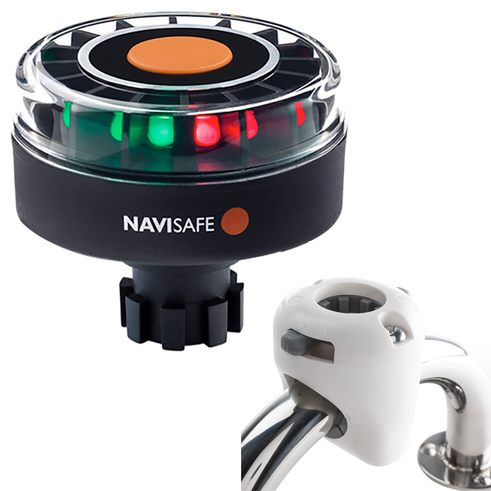 Navisafe Navilight Tricolor 2NM w/Navibolt Base Rail Mount - White