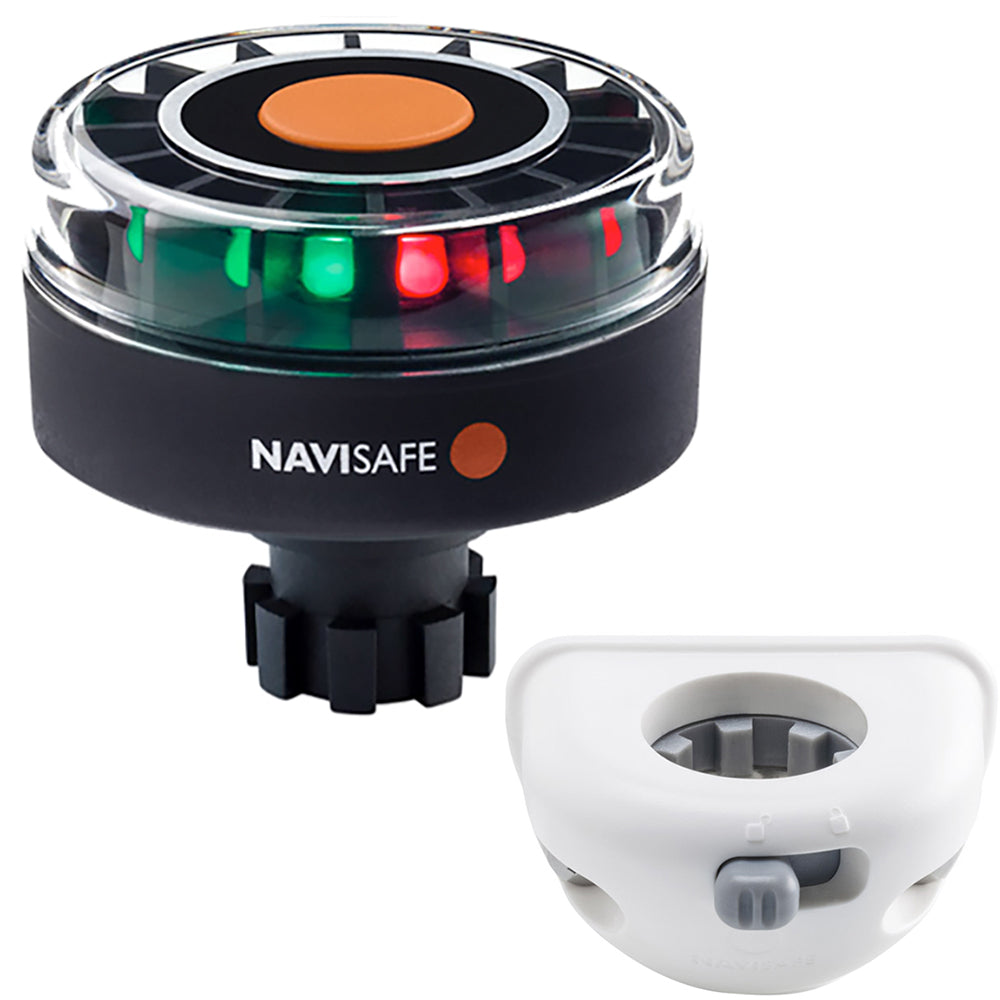Navisafe Navilight Tricolor 2NM w/Navibolt Base Vertical Mount - White