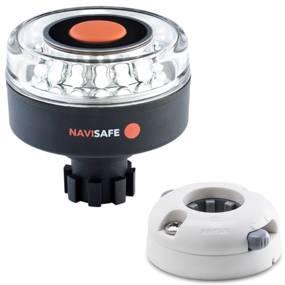 Navisafe Navilight 360 2NM w/Navibolt Base Horizontal Mount - White