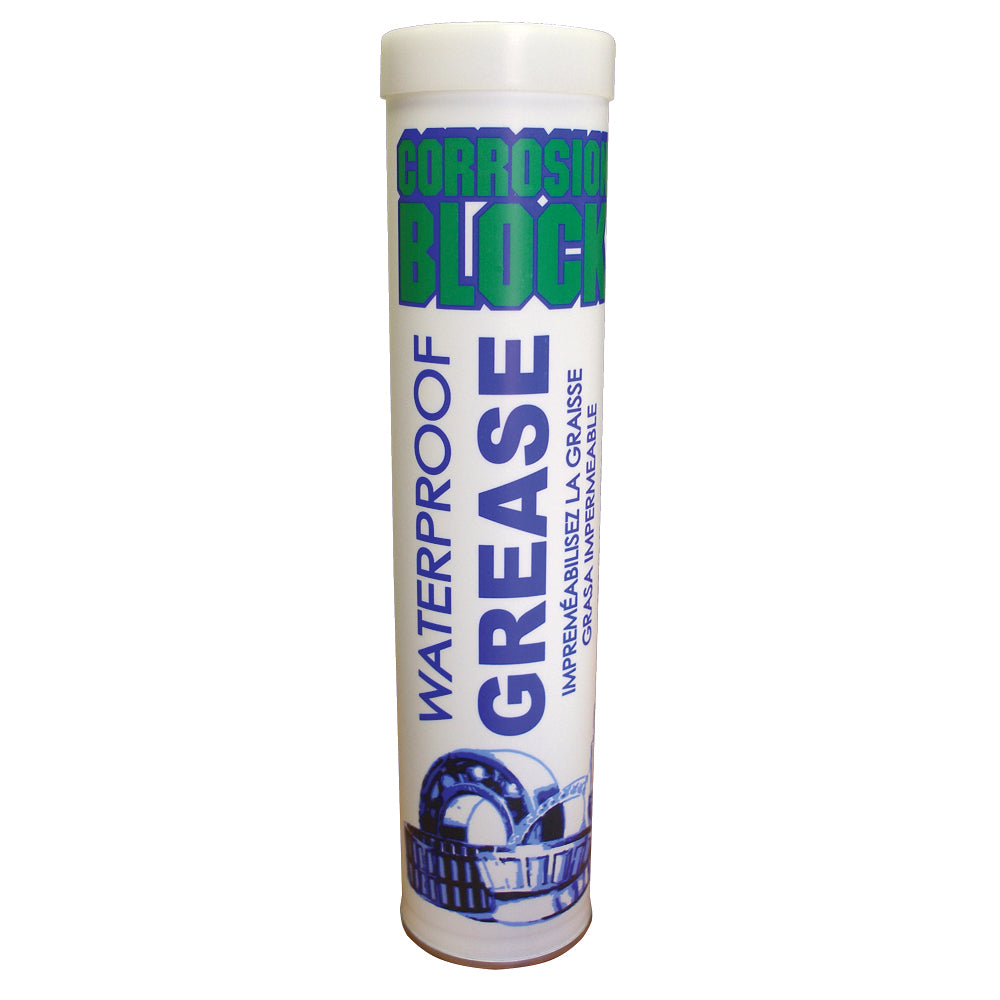 Corrosion Block High Performance Waterproof Grease - 14oz Cartridge - Non-Hazmat, Non-Flammable Non-Toxic