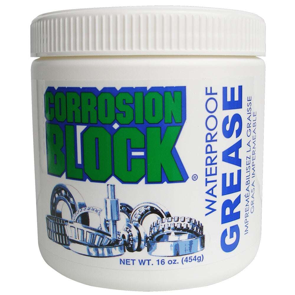 Corrosion Block High Performance Waterproof Grease - 16oz Tub - Non-Hazmat, Non-Flammable Non-Toxic