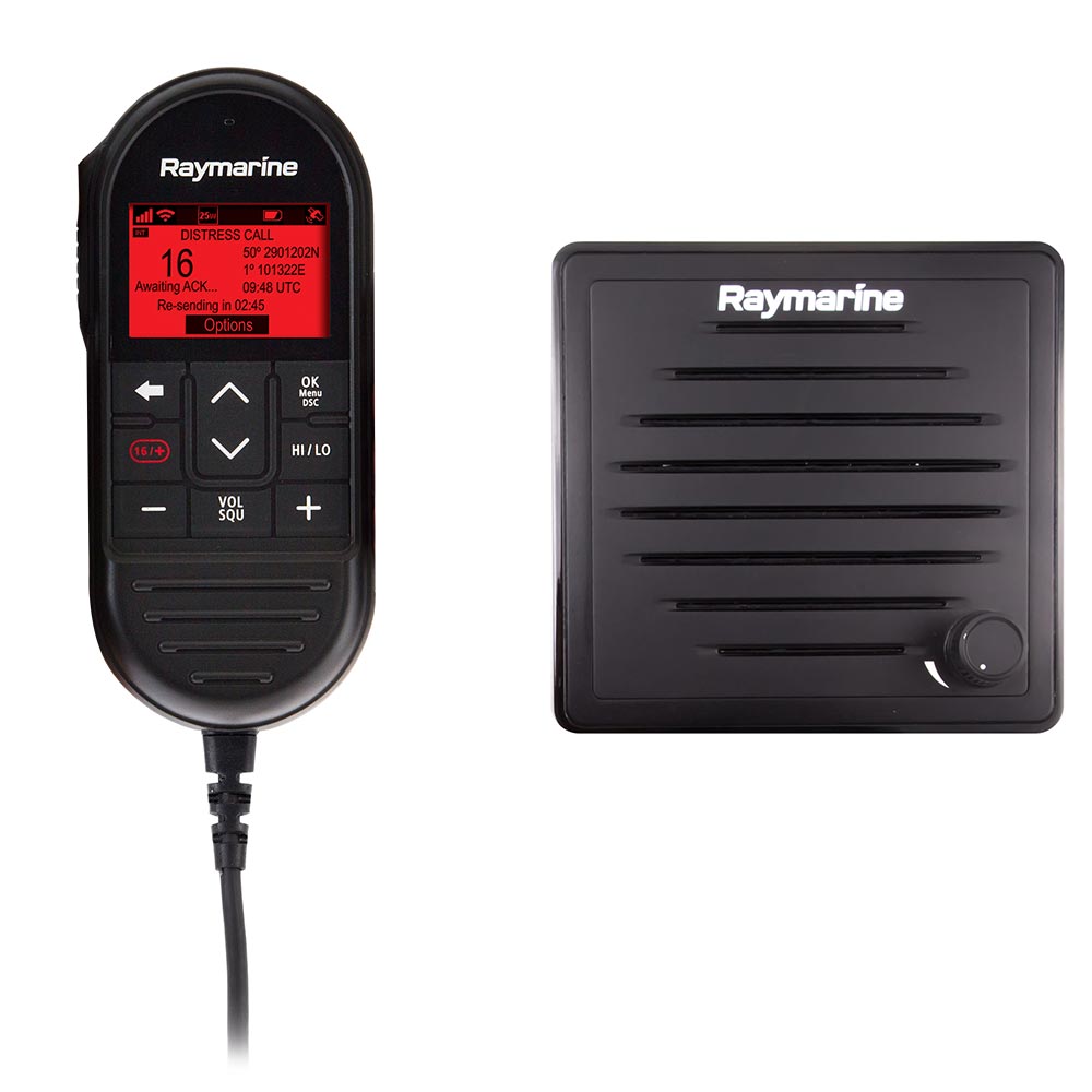 Raymarine Ray90 Wired Second Station Kit w/Passive Speaker, RayMic Wired Handset RayMic Extension Cable - 10M