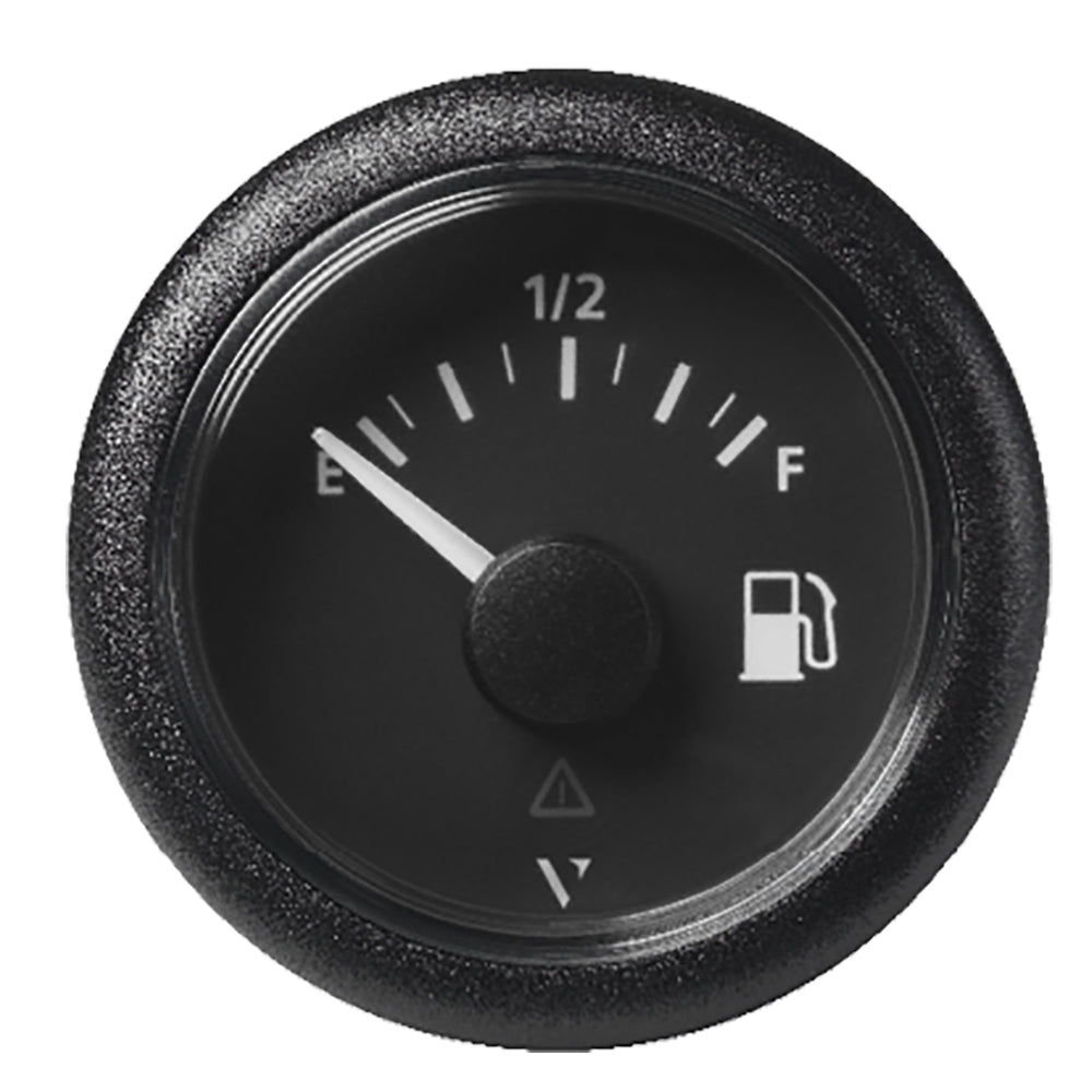 Veratron 52MM (2-1/16") ViewLine Fuel Level Gauge Empty/Full - 240-33.5 OHM - Black Dial Round Bezel