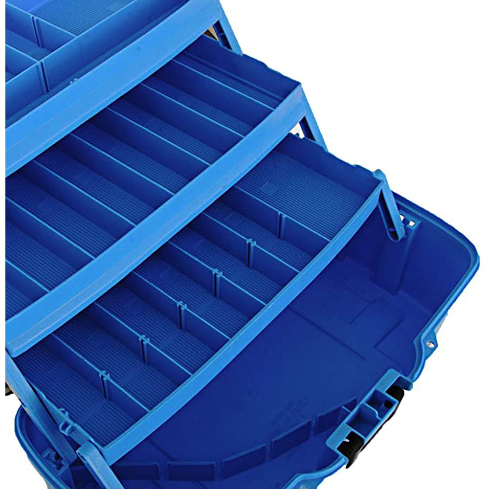 Plano 3-Tray Tackle Box w/Dual Top Access - Smoke Bright Blue