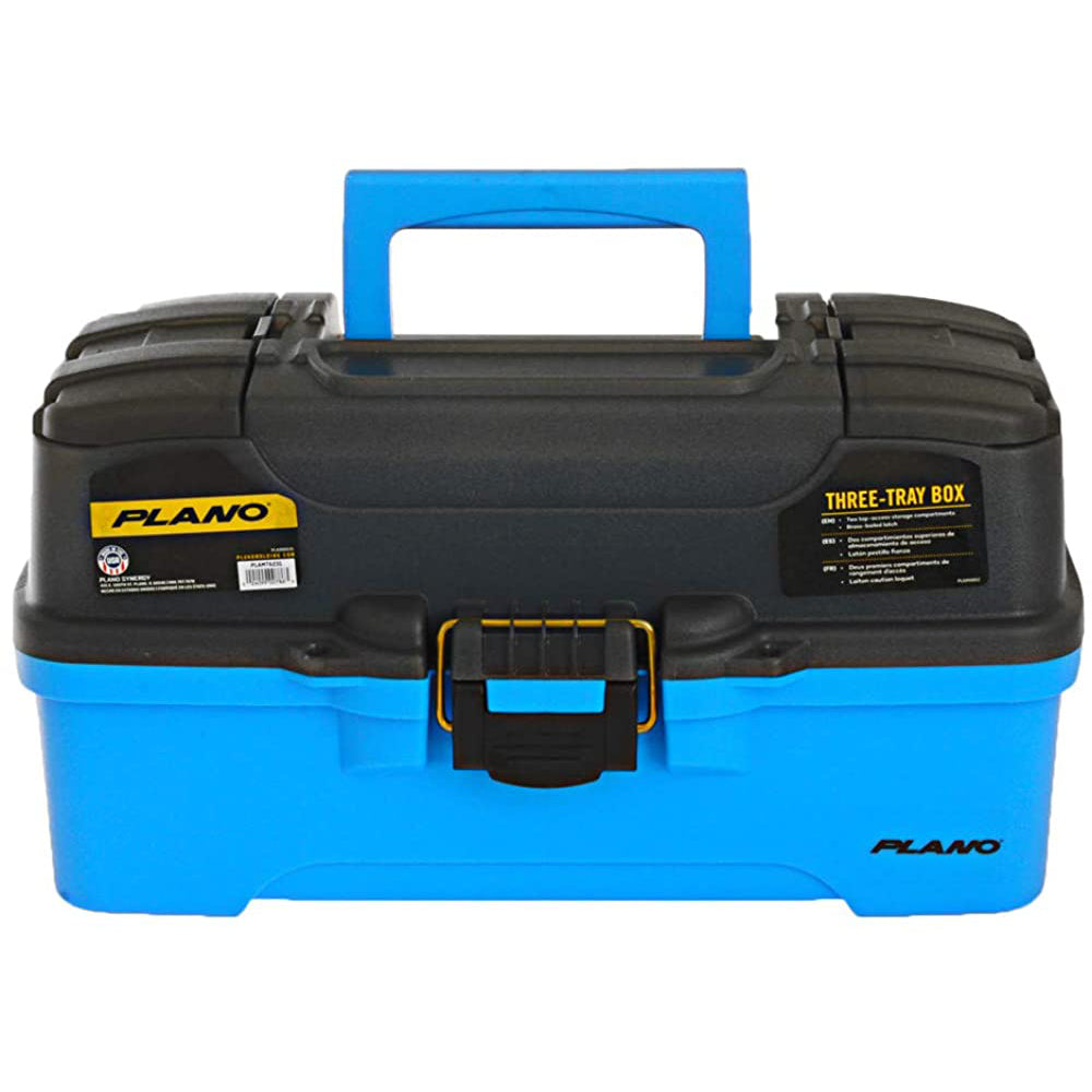 Plano 3-Tray Tackle Box w/Dual Top Access - Smoke Bright Blue
