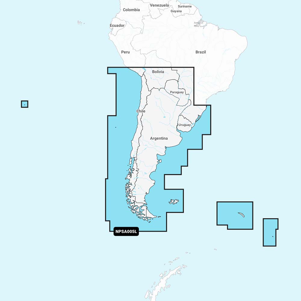 Navionics Platinum+ NPSA005L - Chile, Argentina Easter Island