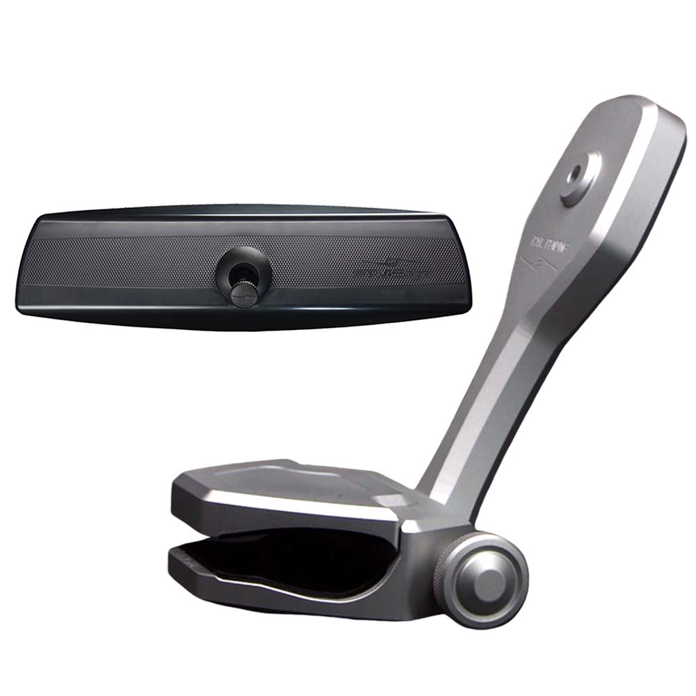 PTM Watersports Mirror/Bracket Kit w/VR-140 PRO Mirror ZXR-320 (Silver)