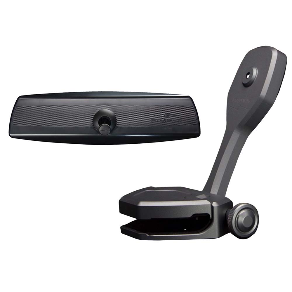PTM Watersports Mirror/Bracket Kit w/VR-140 PRO Mirror ZXR-360 (Titanium Grey)
