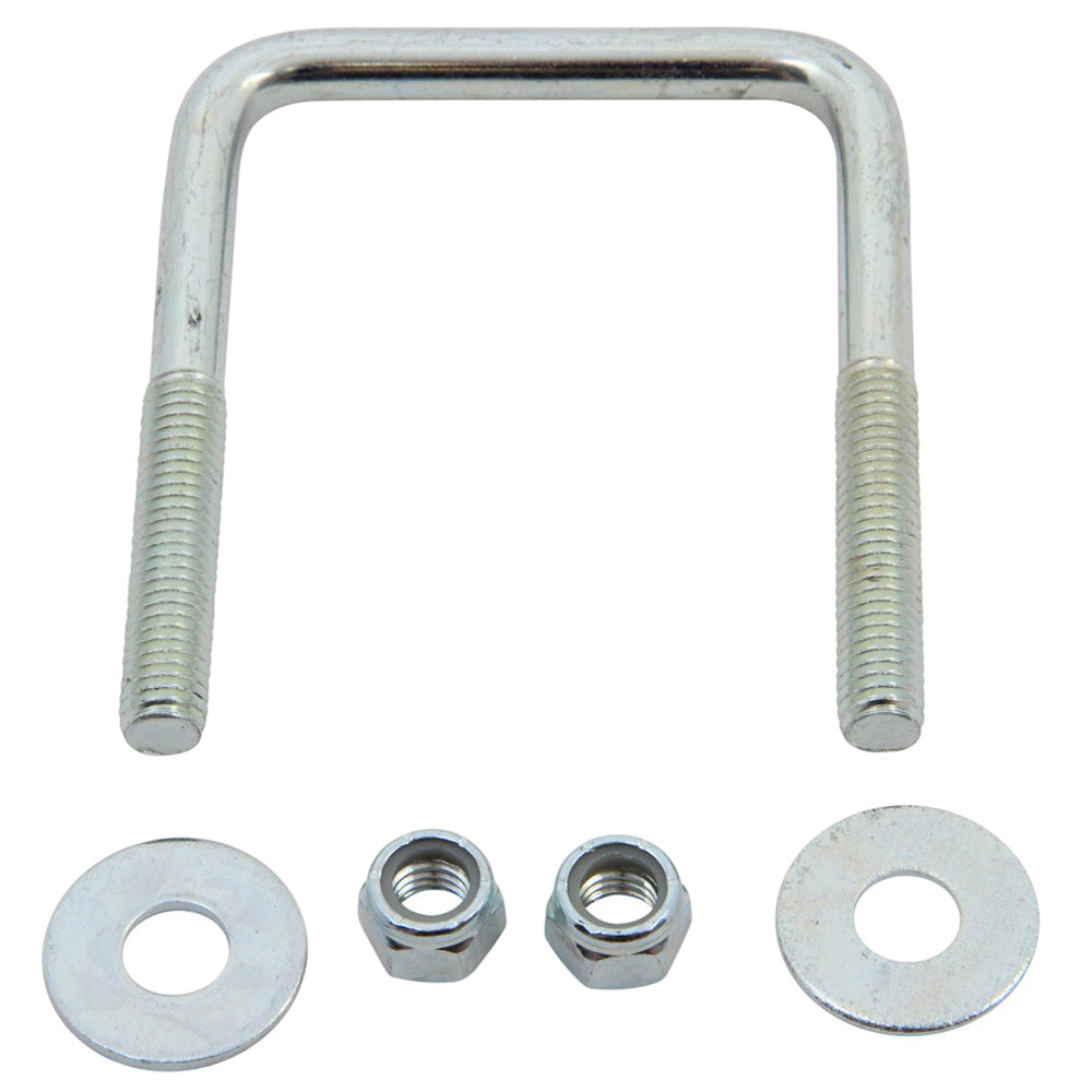 C.E. Smith Zinc U-Bolt 7/16"-14 X 3-1/8" X 4" w/Washers Nuts - Square