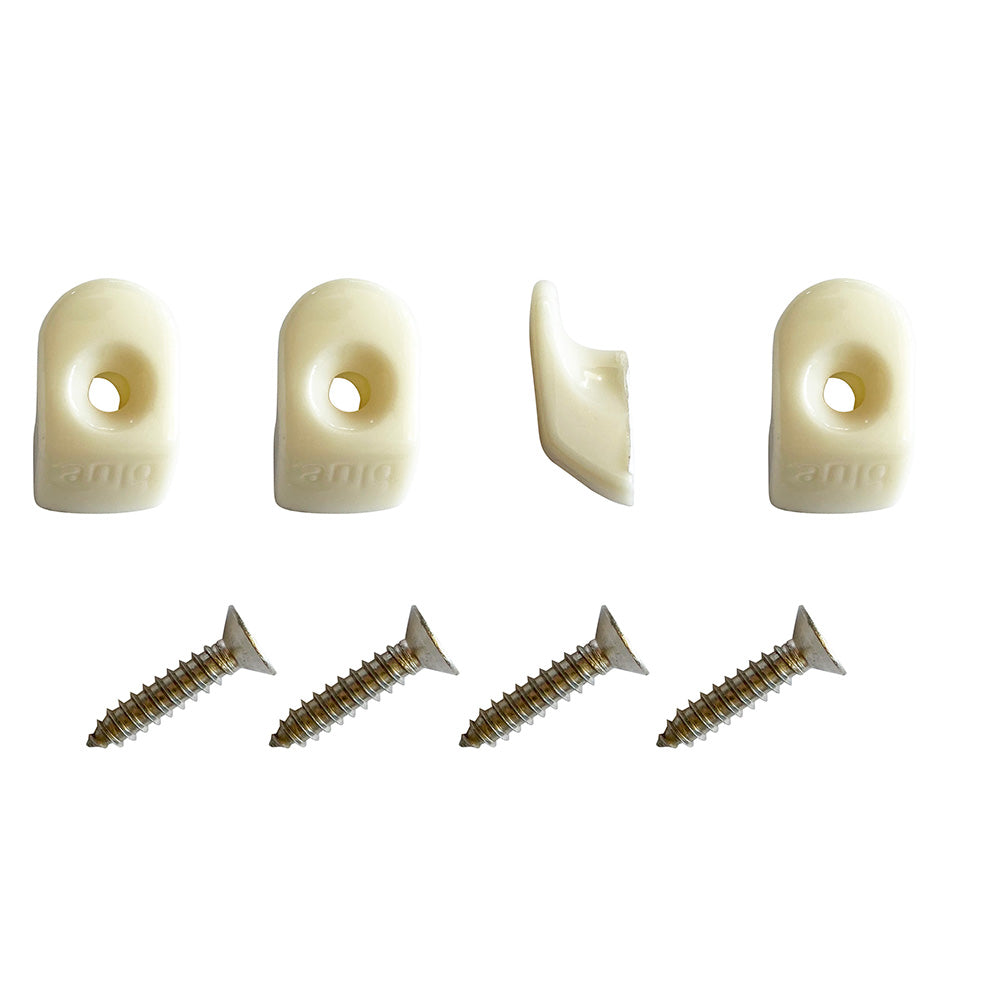 Blue Performance White Hooks Screws - 4 Pieces