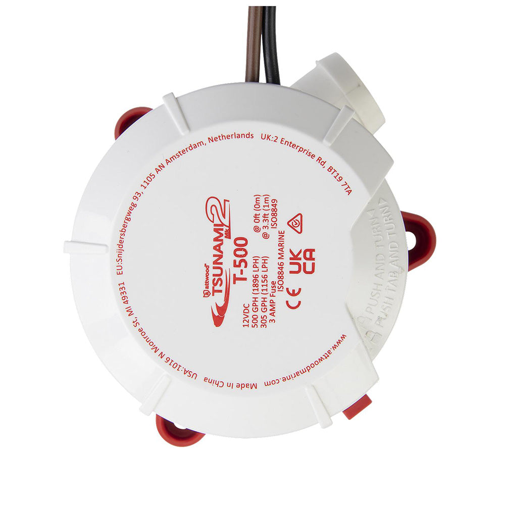 Attwood Tsunami MK2 Manual Bilge Pump - T500 - 500 GPH 12V