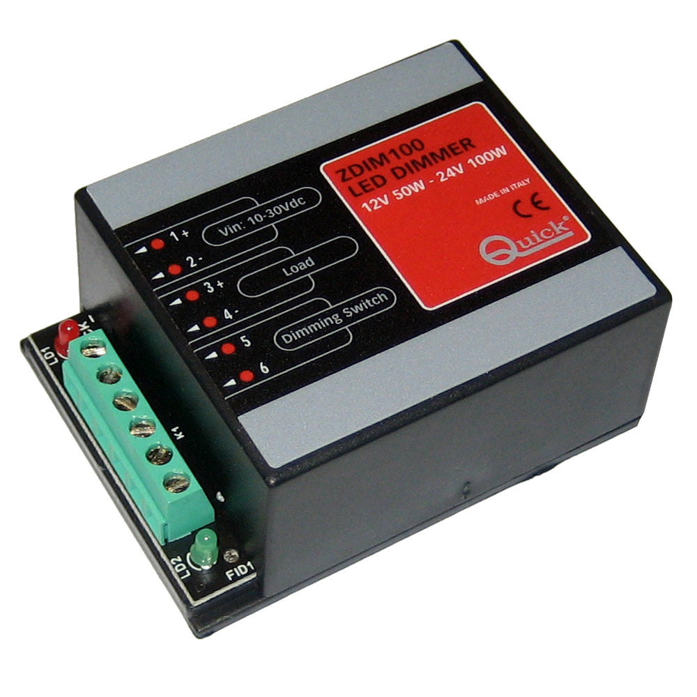 Quick ZDIM100 LED Dimmer - 10-30V DC - Up to 50W on 12V Up to 100W on 24V