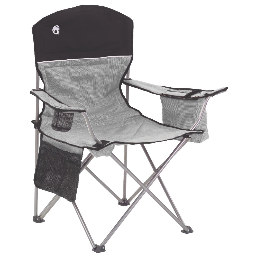 Coleman Cooler Quad Chair - Grey Black