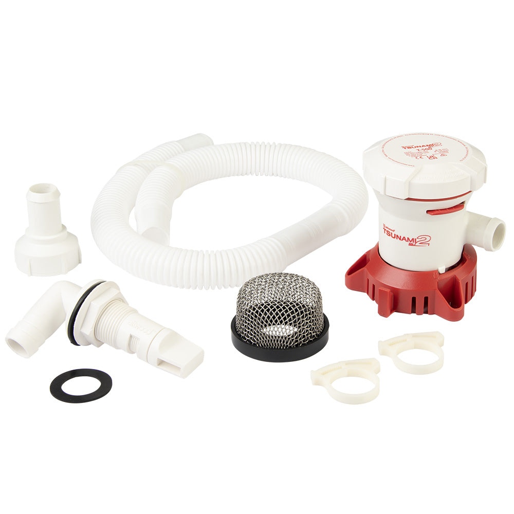 Attwood Tsunami MK2 T500 Manual Bilge Pump w/Installation Kit - 500 GPH 12V