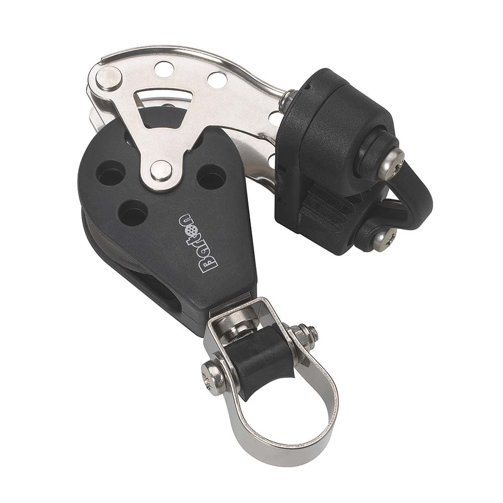 Barton Marine Size 3 Stanchion Lead Block - Single w/Becket Cam Cleat