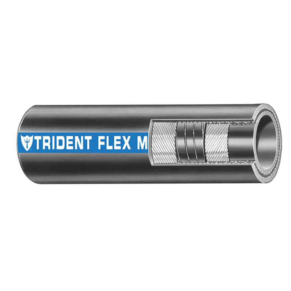 Trident Marine 1-1/4" Flex Marine Wet Exhaust Water Hose - Black - Sold by the Foot
