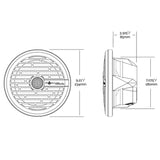 Roswell R1 8 Marine Speakers - White - 100W RMS  200W Peak Power