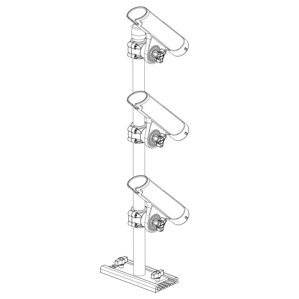Sailing Rod Scotty 333 Track Mounted Rod Tree - Rodmaster II Rod Holders – Life of ...