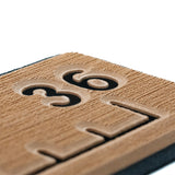 SeaDek 36 Routed Ruler - 6mm - Brushed Texture - Mocha/Black
