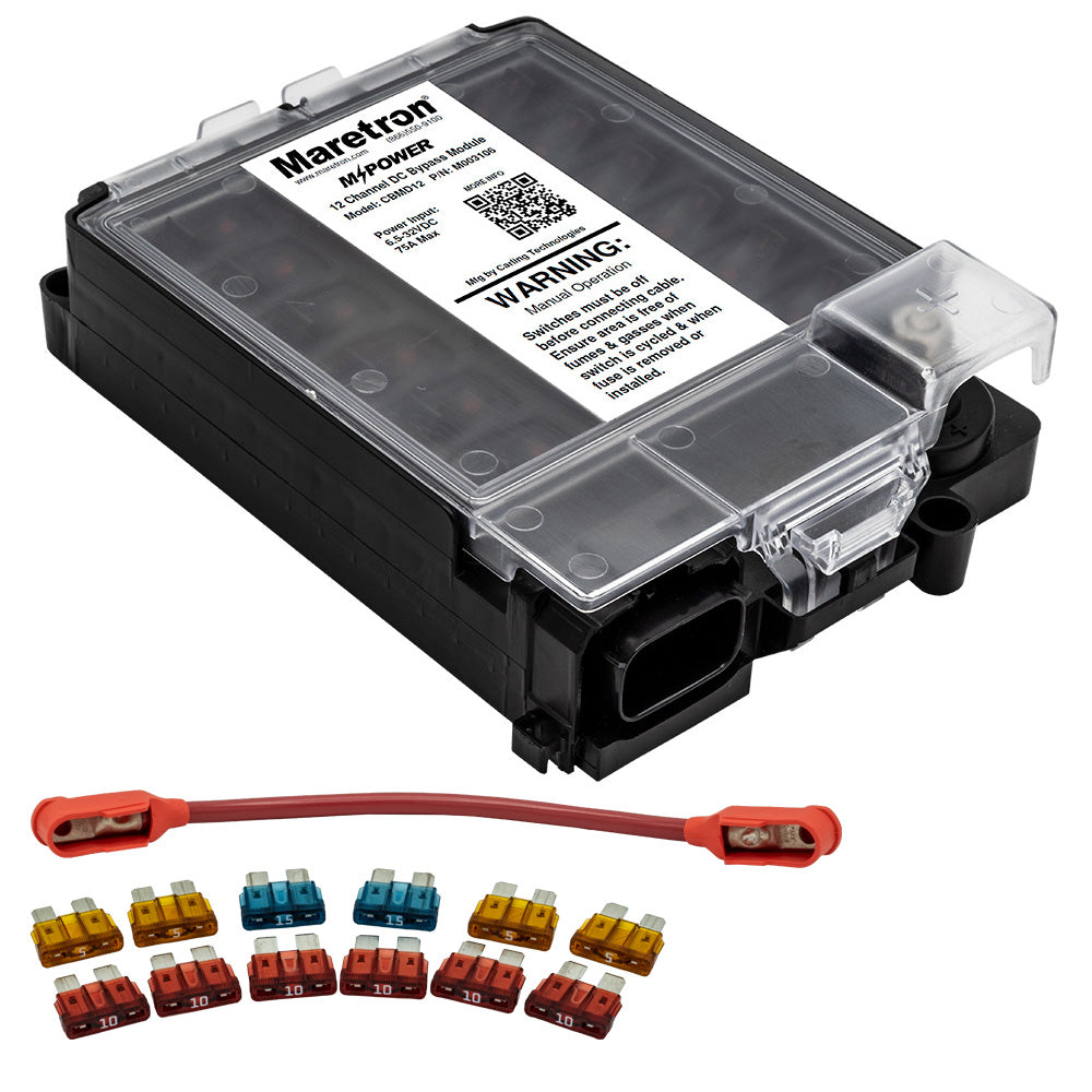 Mini Skip Power Module Maretron 12 Circuit Bypass Module NMEA 2K w/Fuse Pack Jumper Wire ...