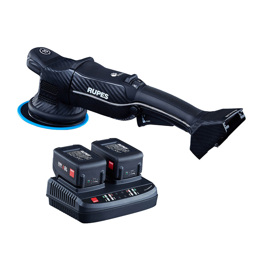 RUPES Random Orbital Polisher Bigfoot HLR15 iBrid Tool Plus Charger  2-Batteries