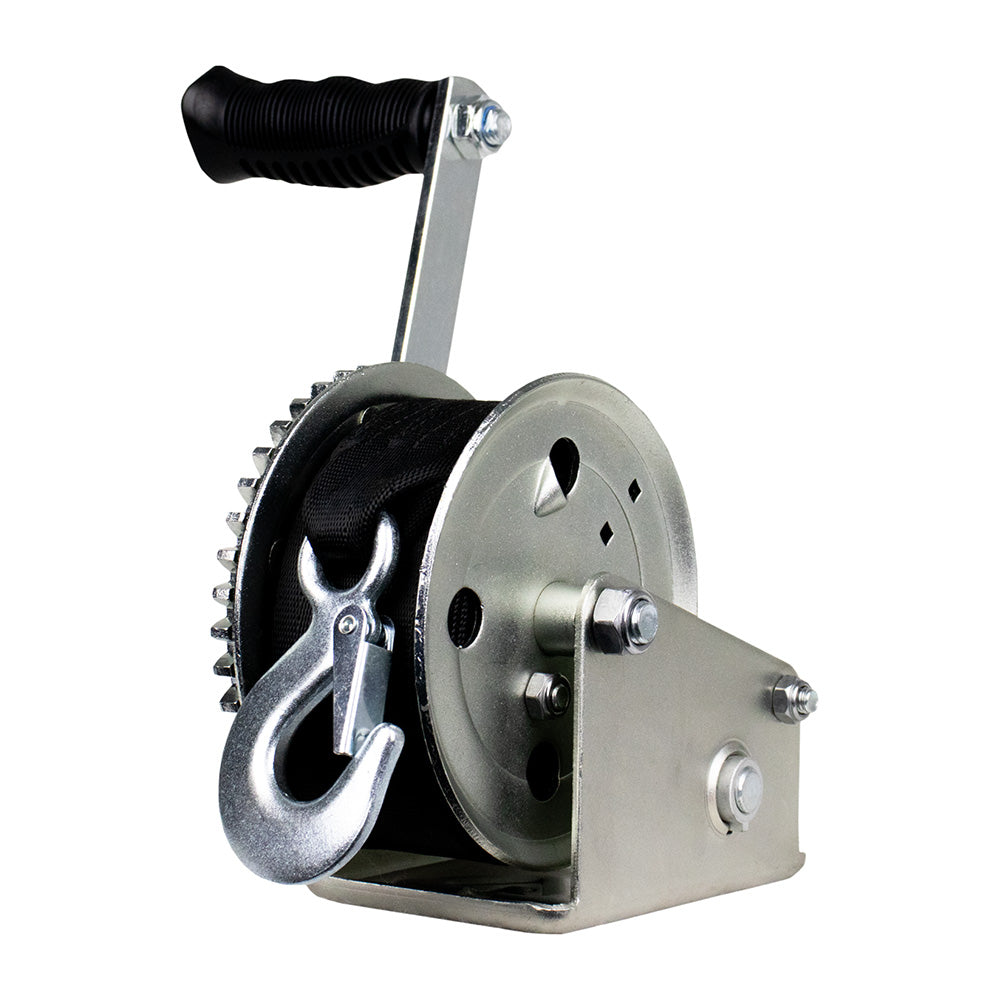 Powerwinch Utility Series Winch 1,200lb, 6" Crank Arm - Zinc