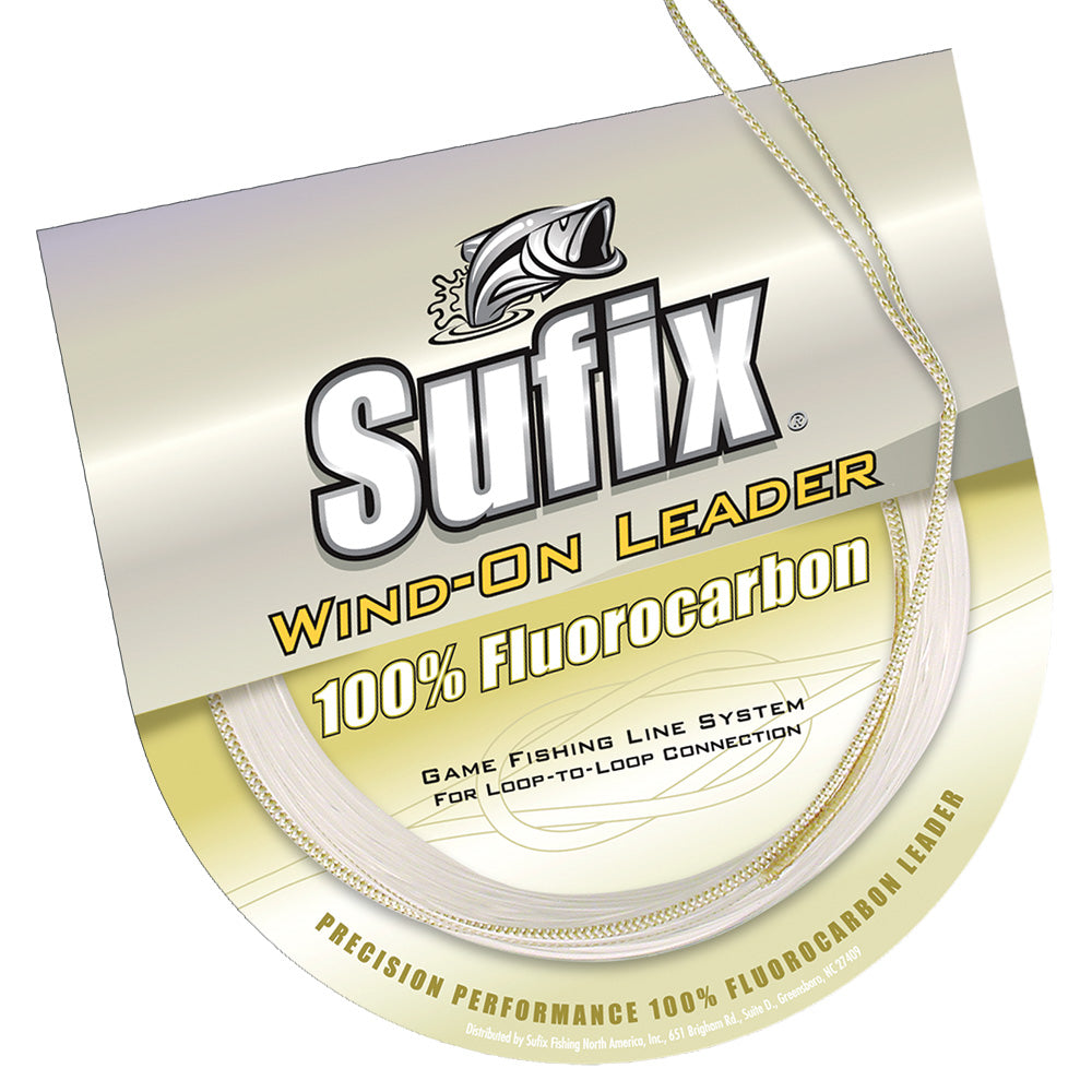 Sufix Wind-On 100% Clear Fluorocarbon Leader - 20lb - 11 yds