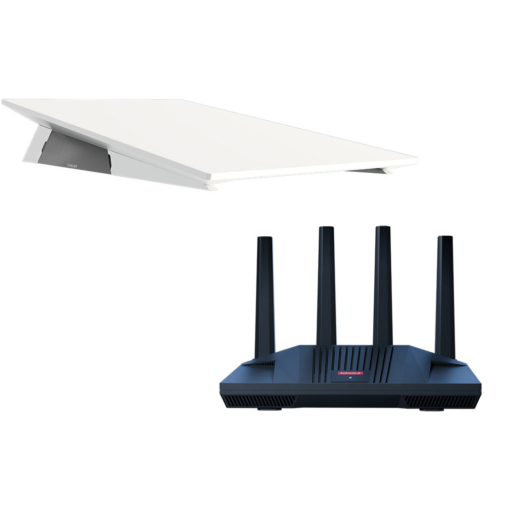 KVH Starlink Performance Gen 3 Kit w/Wedge Mount  CommBox Edge Core Communications Gateway  Wi-Fi Router