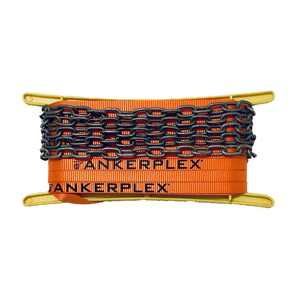 Ankerplex Flat Anchor Line w/Chain f/Vessels up to 15' 75' + 9' Galvanized Chain on Storage Reel