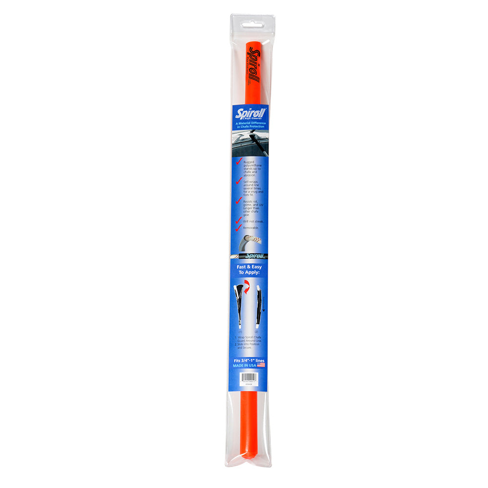 Spiroll Chafe Guard Orange for Lines up to 3/4"-1" Diameter