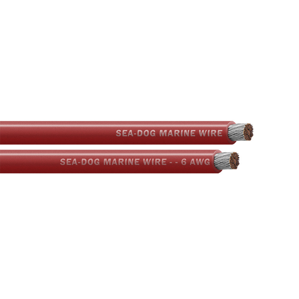 Sea-Dog 6 AWG Red Battery Cable - 250'